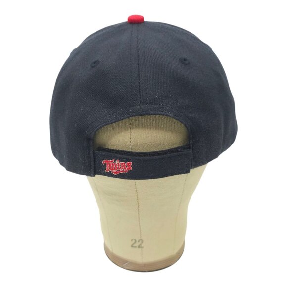 Minnesota Twins Hat Strapback Cap Embroidered Logo Baseball MLB Wool Blend Navy - Picture 4 of 14